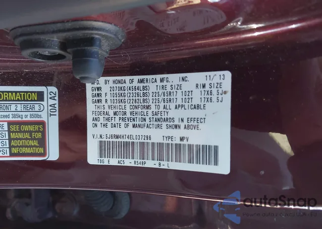 5J6RM4H74EL037296: 43539668