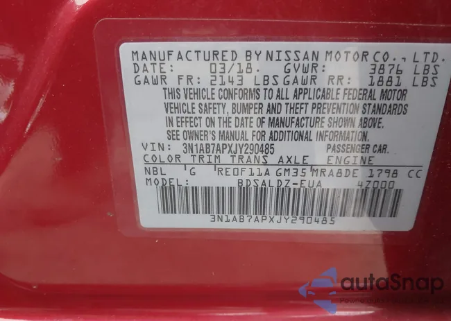 3N1AB7APXJY290485: 43539711