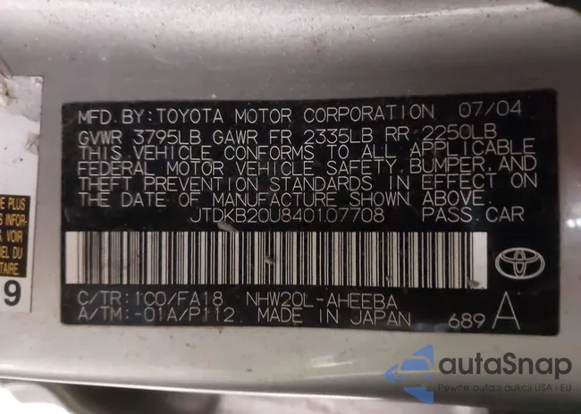 JTDKB20U840107708: 43539780