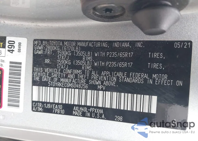 5TDYRKEC6MS048256: 43539884