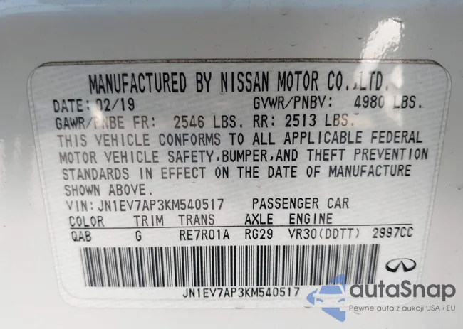 JN1EV7AP3KM540517: 43539914