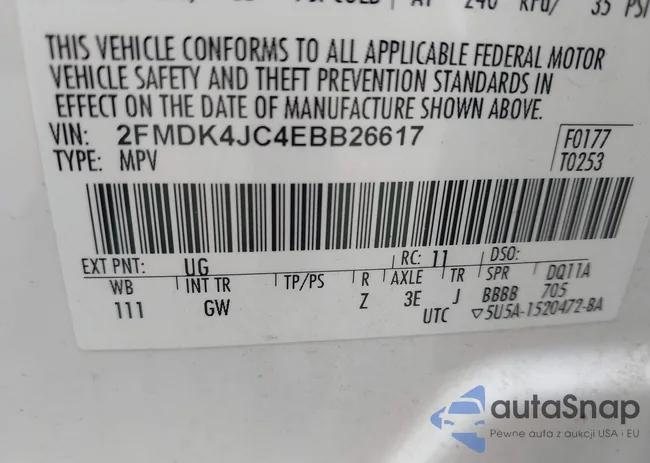 2FMDK4JC4EBB26617: 43539027