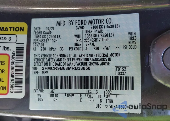 3FMCR9B68MRB38850: 43539083