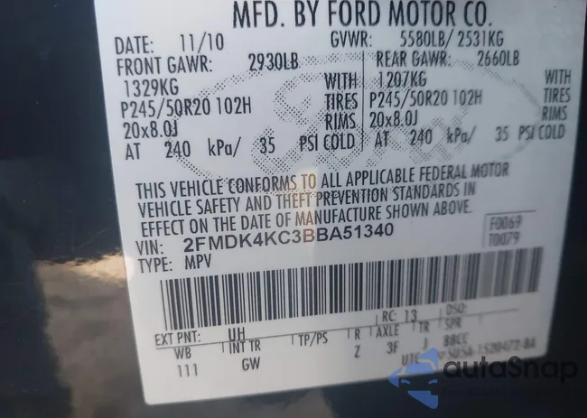 2FMDK4KC3BBA51340: 43539089