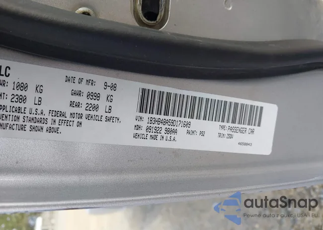 1B3HB48A59D171609: 43539239