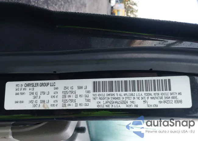 1J4PN2GK4AW162824: 43540932