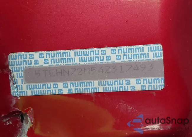 5TEHN72N54Z317493: 43541568