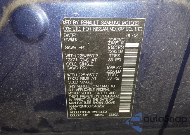 KNMAT2MT0JP548262: 43541578