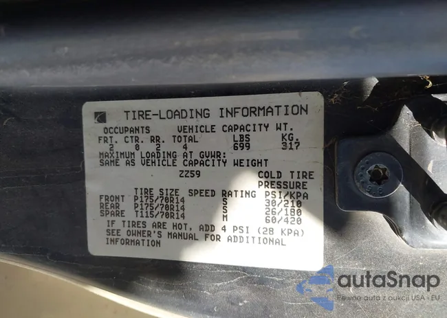 1G8ZP1287XZ335011: 43541615