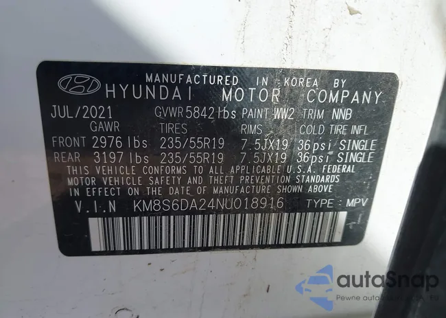 KM8S6DA24NU018916: 43541779