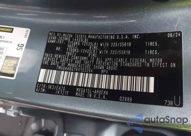 7MUDAABG1RV103264: 43541819