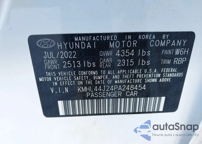 KMHL44J24PA248454: 43541942