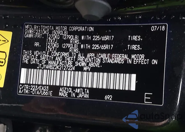 JTJYARBZ2K2127224: 43541973