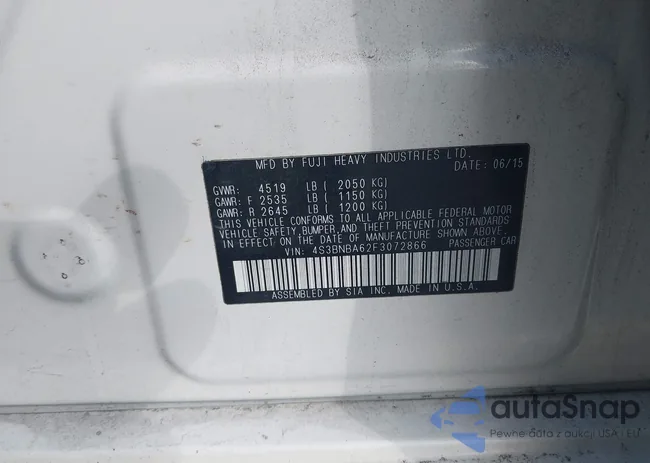 4S3BNBA62F3072866: 43540977