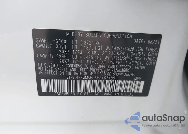 4S4WMAPD5M3467489: 43541162