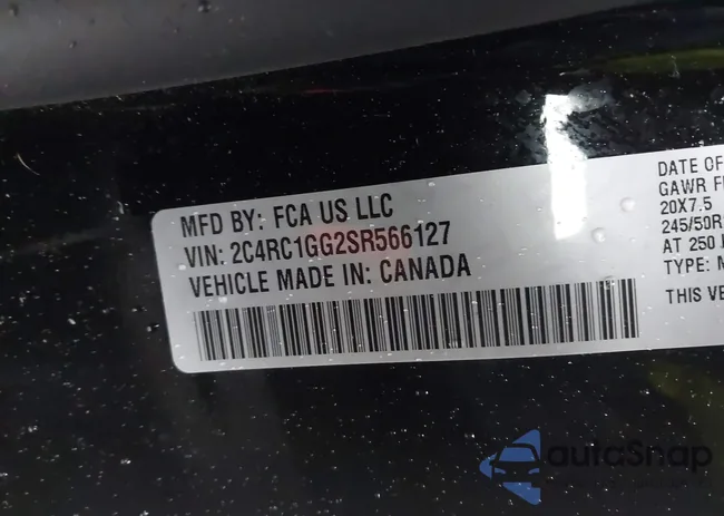 2C4RC1GG2SR566127: 43541254