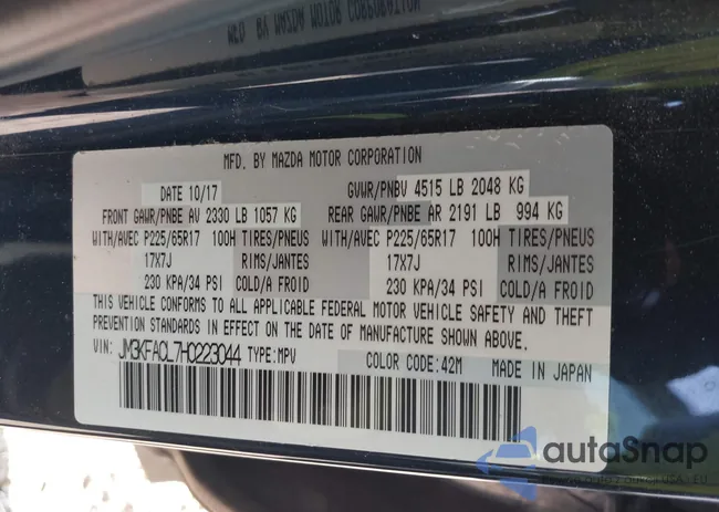 JM3KFACL7H0223044: 43542406