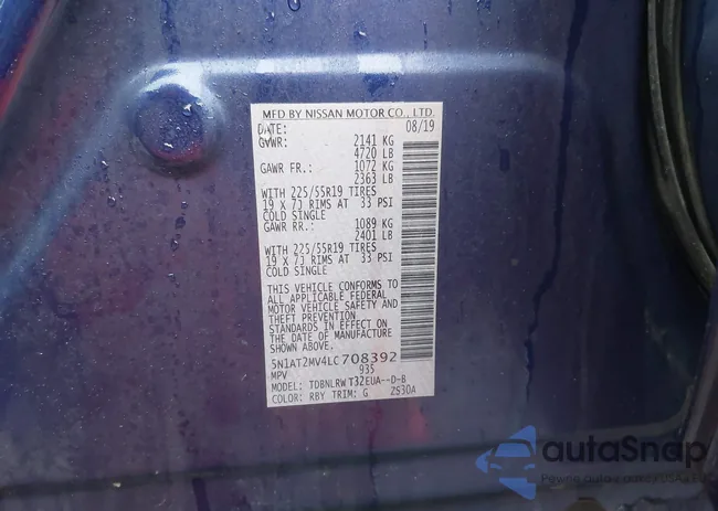 5N1AT2MV4LC708392: 43542570