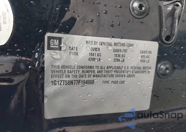 1G1ZT58N77F194988: 43542633