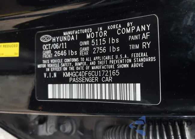 KMHGC4DF6CU172165: 43542794