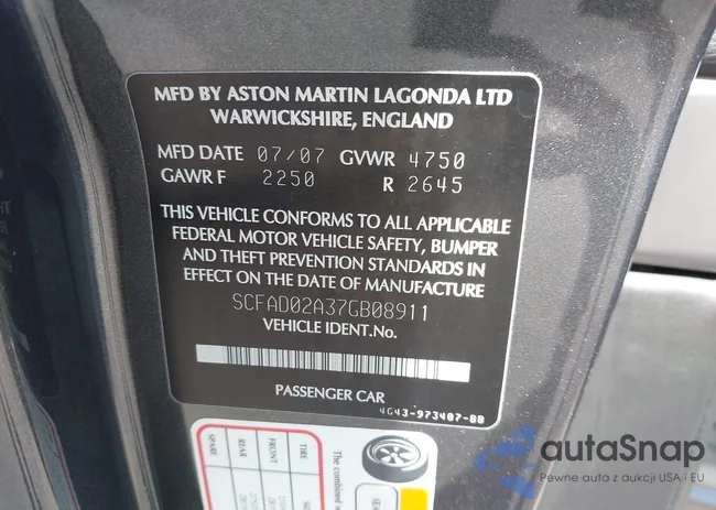 SCFAD02A37GB08911: 43542801