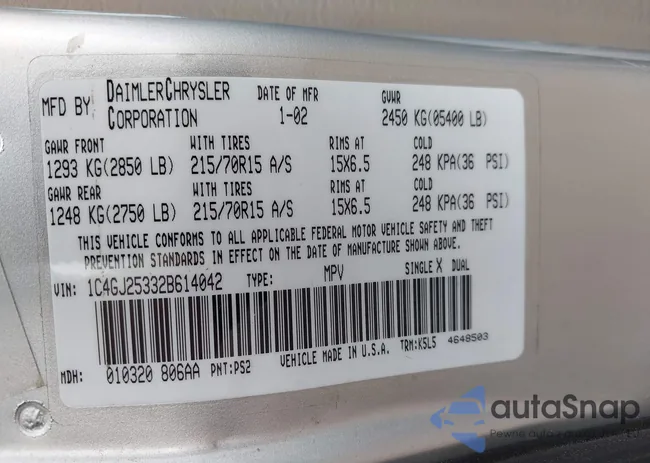 1C4GJ25332B614042: 43542895