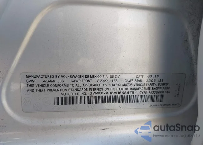 3VWKX7AJ6AM668675: 43542919