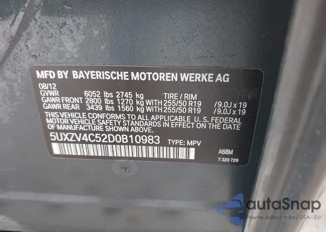 5UXZV4C52D0B10983: 43541984