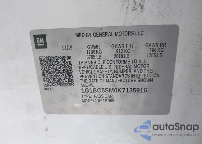 1G1BC5SM0K7135916: 43542261