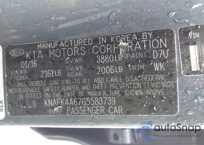 KNAFK4A67G5583739: 43543474