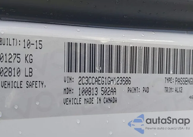 2C3CCAEG1GH123686: 43543552