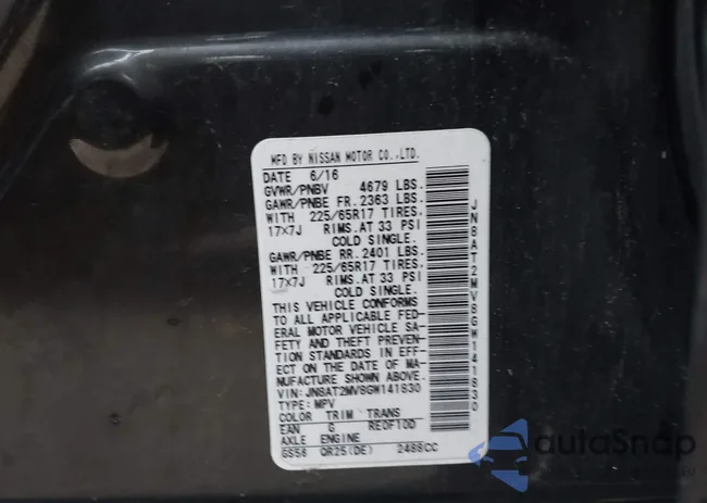 JN8AT2MV8GW141830: 43543622