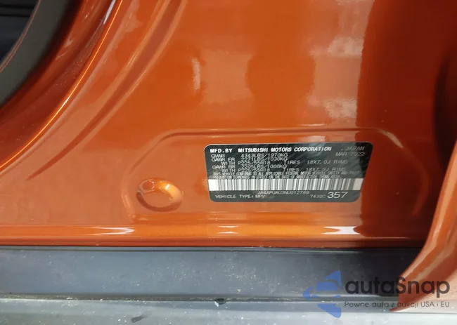 JA4APUAU3NU012789: 43543655