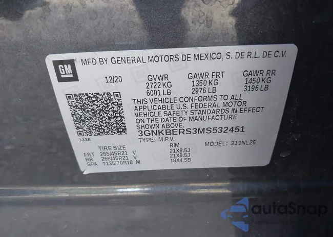 3GNKBERS3MS532451: 43543327