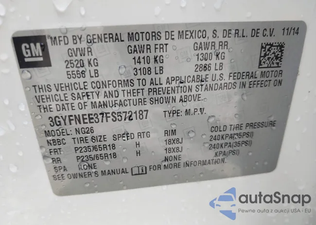 3GYFNEE37FS572187: 43544677