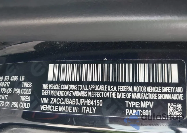 ZACCJBAB0JPH84150: 43544811