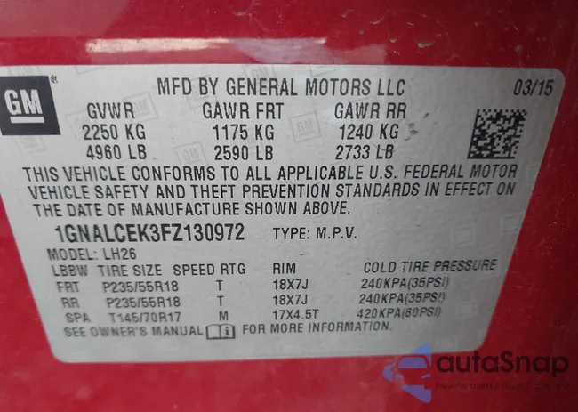 1GNALCEK3FZ130972: 43544834