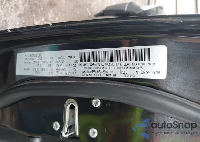 1C6RR6FG3JS262046: 43544110