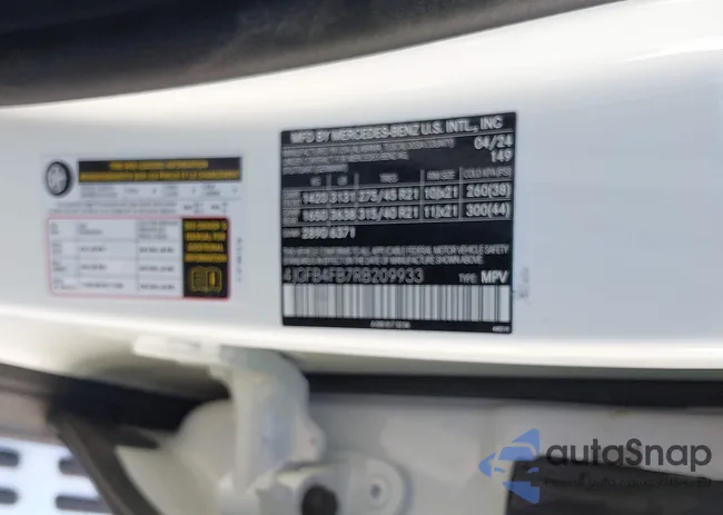 4JGFB4FB7RB209933: 43544221