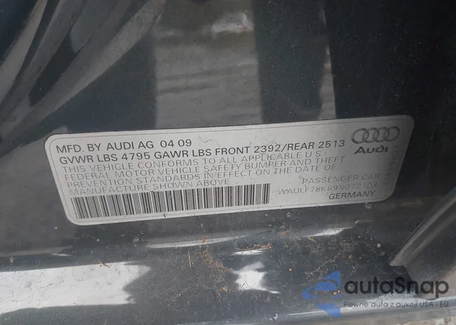 WAULF78K69N072103: 43544263