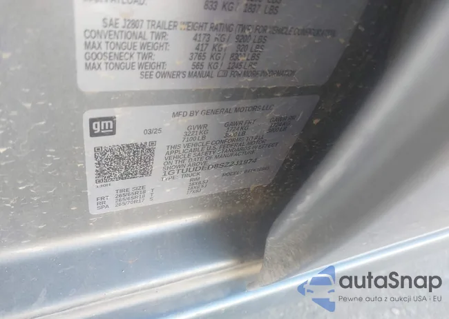 1GTUUDED8SZ241974: 43545432