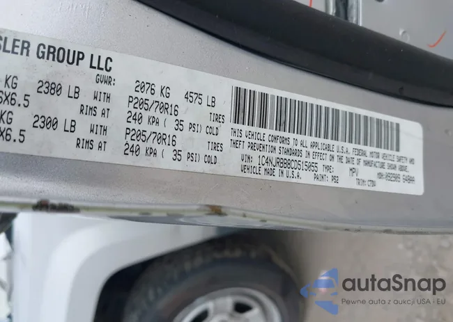 1C4NJRBB8CD515055: 43545552