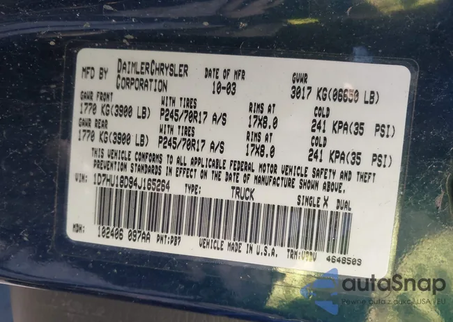 1D7HU18D44S674592: 43545571