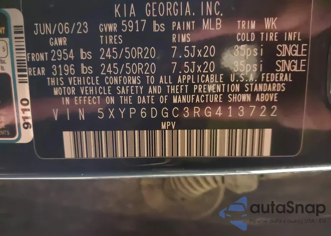 5XYP6DGC3RG413722: 43545593