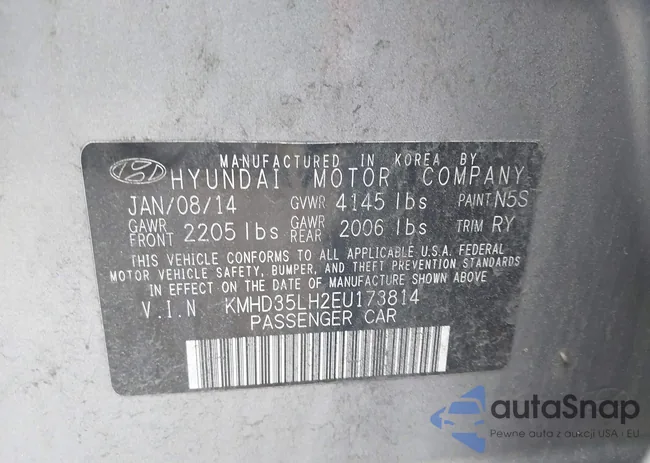 KMHD35LH2EU173814: 43545766