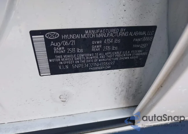 5NPEJ4J21NH138697: 43545941