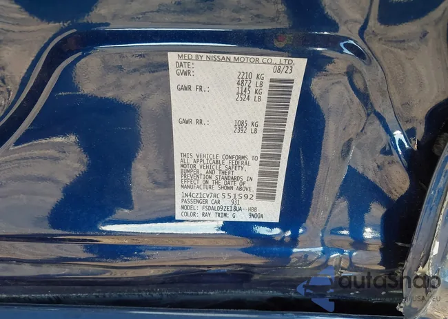 1N4CZ1CV7RC551592: 43545024