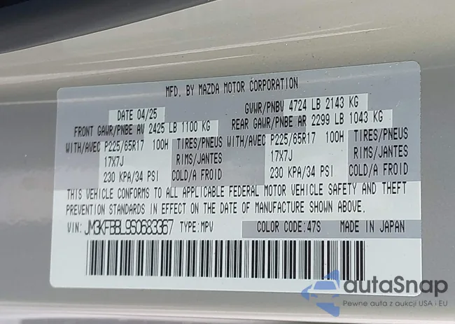 JM3KFBBL9S0683367: 43545055