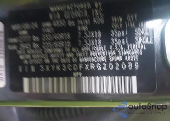 5XYK3CDFXRG202089: 43545216