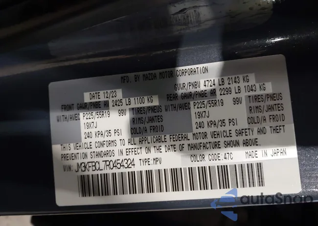 JM3KFBCL7R0454324: 43545247